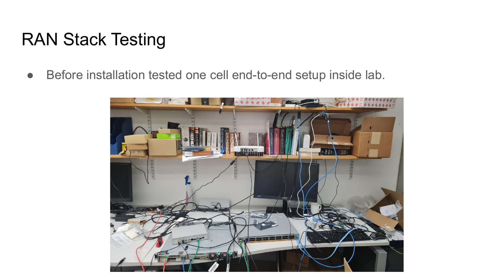 Campus5G DSIT slide 87: RAN Stack Testing